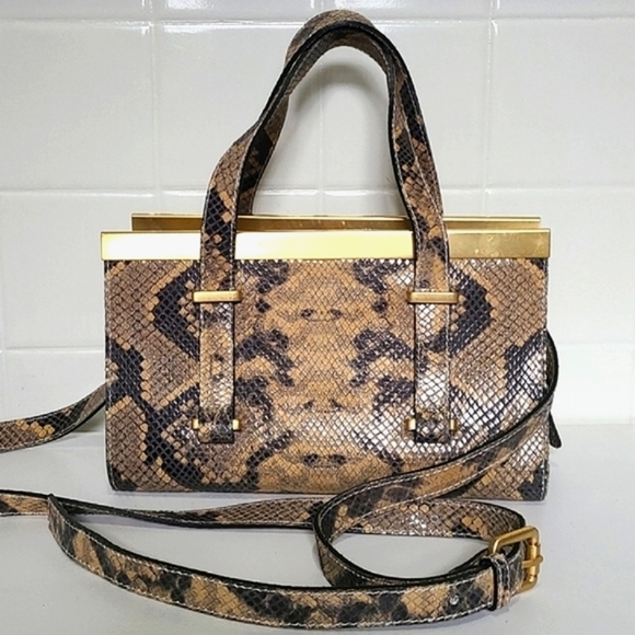 Vittoria Napoli snake print crossbody bag - Picture 2 of 16